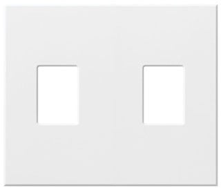 Lutron Decora-Style Wall Plate, 1-Gang, Standard, Large Dimmer/Switch, Architectural, No Fins Broken - Matte Black
