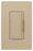 Lutron LED Dimmer, Rocker w/ Tap On/Off, Fade to Off Switch, 1-Pole/3-Way/Multi-Location, 120 VAC at 60 Hz, Dimmable CFL/LED, Incandescent/Halogen, 150W (CFL/LED), 600W (Incandescent/Halogen) - Satin Desert Stone