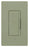 Lutron LED Dimmer, Rocker w/ Tap On/Off, Fade to Off Switch, 1-Pole/3-Way/Multi-Location, 120 VAC at 60 Hz, Dimmable CFL/LED, Incandescent/Halogen, 150W (CFL/LED), 600W (Incandescent/Halogen) - Satin Greenbriar