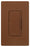 Lutron LED Dimmer, Rocker w/ Tap On/Off, Fade to Off Switch, 1-Pole/3-Way/Multi-Location, 120 VAC at 60 Hz, Dimmable CFL/LED, Incandescent/Halogen, 150W (CFL/LED), 600W (Incandescent/Halogen) - Satin Sienna