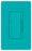 Lutron LED Dimmer, Rocker w/ Tap On/Off, Fade to Off Switch, 1-Pole/3-Way/Multi-Location, 120 VAC at 60 Hz, Dimmable CFL/LED, Incandescent/Halogen, 150W (CFL/LED), 600W (Incandescent/Halogen) - Satin Turquoise