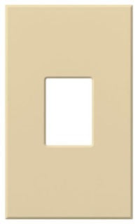 Lutron Decora-Style Wall Plate, 1-Gang, Standard, Dimmer/Switch, Architectural - Matte White