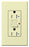 Lutron GFCI Outlet, Duplex w/ LED Indicator Light, 5-20R, 20A, 125V, 2-Pole, 3-Wire, Back Wired, Commercial/Residential Grade - Matte Almond