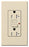 Lutron GFCI Outlet, Duplex w/ LED Indicator Light, 5-20R, 20A, 125V, 2-Pole, 3-Wire, Back Wired, Commercial/Residential Grade - Matte Light Almond