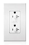 Lutron Duplex Outlet, 120/125 VAC at 60 Hz, 20A, 5-20R, Commercial/Residential/Specification Grade Dimming Receptacle - Matte Sienna