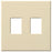 Lutron Decora-Style Wall Plate, 2-Gang, Standard, Dimmer/Switch, Architectural - Matte Beige