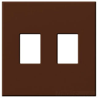 Lutron Decora-Style Wall Plate, 2-Gang, Standard, Dimmer/Switch, Architectural - Matte Sienna