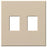 Lutron Decora-Style Wall Plate, 2-Gang, Standard, Dimmer/Switch, Architectural - Matte Taupe