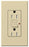 Lutron GFCI Outlet, Duplex w/ LED Indicator Light, 5-15R, 15A, 125V, 2-Pole, 3-Wire, Back Wired, Commercial/Residential Grade - Matte Ivory