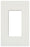 Lutron Wall Plate, Screwless Decora-Style, Claro 1-Gang - White - 96 Pack