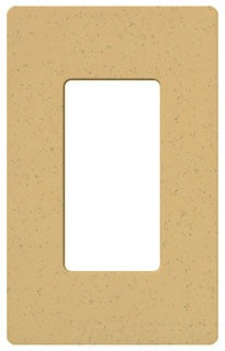 Lutron Decora-Style Wall Plate, 1-Gang, Standard, Dimmer, Designer - Satin Goldstone