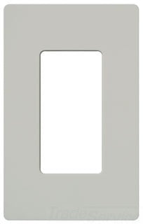 Lutron Decora-Style Wall Plate, 1-Gang, Standard, Dimmer, Designer - Satin Palladium