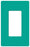 Lutron Decora-Style Wall Plate, 1-Gang, Standard, Dimmer, Designer - Satin Turquoise