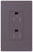 Lutron Duplex Outlet, 125 VAC at 60 Hz, 20A, 2-Pole, 3-Wire, 5-20R, Tamper Resistant, Grounding Dimming Receptacle - Satin Plum
