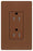 Lutron Duplex Outlet, 125 VAC at 60 Hz, 20A, 2-Pole, 3-Wire, 5-20R, Tamper Resistant, Grounding Dimming Receptacle - Satin Sienna