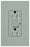 Lutron GFCI Outlet, Duplex w/ LED Indicator Light, 5-20R, 20A, 125V, 2-Pole, 3-Wire, Back Wired, Commercial/Residential Grade - Satin Bluestone