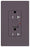Lutron GFCI Outlet, Duplex w/ LED Indicator Light, 5-20R, 20A, 125V, 2-Pole, 3-Wire, Back Wired, Commercial/Residential Grade - Satin Plum