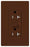 Lutron GFCI Outlet, Duplex w/ LED Indicator Light, 5-20R, 20A, 125V, 2-Pole, 3-Wire, Back Wired, Commercial/Residential Grade - Satin Sienna
