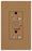 Lutron GFCI Outlet, Duplex w/ LED Indicator Light, 5-20R, 20A, 125V, 2-Pole, 3-Wire, Back Wired, Commercial/Residential Grade - Satin Terracotta