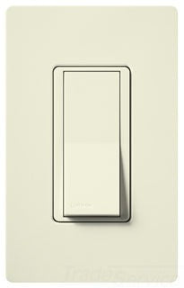 Lutron General Purpose Switch, 15A, 120 VAC at 60 Hz, 3-Way, Back Wired, Illuminated Rocker - Satin Eggshell
