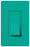 Lutron General Purpose Switch, 15A, 120/277 VAC at 60 Hz, 1-Pole, Back Wired, Standard Rocker - Satin Turquoise