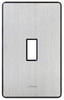 Lutron Specialty Wall Plate, Fassada 1-Gang - Stainless Steel