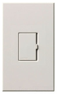 Lutron Preset Wall Dimmer, 120 VAC at 60 Hz, 600 VA/600W, 1-Pole/Multi-Location, Linear Slide w/ Tap On/Off Switch - Matte White