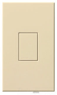 Lutron Auxiliary Electronic Dimmer Tap Switch, 120 VAC at 60 Hz, 8.3A, Multi-Location On/Off - Matte Beige