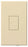Lutron Auxiliary Electronic Dimmer Tap Switch, 120 VAC at 60 Hz, 8.3A, Multi-Location On/Off - Matte Beige
