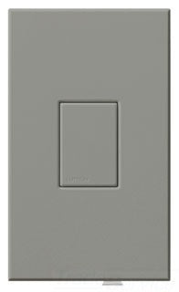 Lutron Auxiliary Electronic Dimmer Tap Switch, 120 VAC at 60 Hz, 8.3A, Multi-Location On/Off - Matte Gray