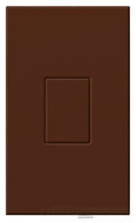 Lutron Auxiliary Electronic Dimmer Tap Switch, 120 VAC at 60 Hz, 8.3A, Multi-Location On/Off - Matte Sienna