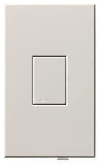 Lutron Auxiliary Electronic Dimmer Tap Switch, 120 VAC at 60 Hz, 1000W/1000 VA, 1-Pole, Multi-Location On/Off - Matte White