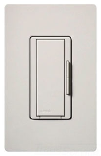 Lutron Companion Wall Dimmer, 8.3A, 277 VAC at 60 Hz, Rocker w/ Tap On/Off, Fade to Off Switch, Multi-Location - Gloss White