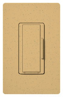 Lutron Companion Wall Dimmer, 8.3A, 120 VAC at 60 Hz, Rocker w/ Tap On/Off, Fade to Off Switch, Multi-Location - Satin Goldstone
