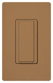 Lutron Wall Dimmer, 120 VAC at 50/60 Hz, 8.3A, Multi-Location Tap On/Off Companion Control Switch - Satin Terracotta