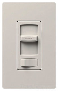 Lutron Wall Dimmer, 120 VAC at 60 Hz, 600W, 1-Pole, On/Off Rocker Switch w/ Linear Slide, Wall Box - Gloss White