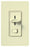 Lutron Wall Dimmer, 120VAC at 60 Hz, 8A, 3-Way w/  Neutral, Preset Slide w/ On/Off Switch - Gloss Almond
