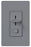 Lutron Wall Dimmer, 277VAC at 60 Hz, 6A, 3-Way w/ Neutral, Preset Slide w/ On/Off Switch - Gloss Gray