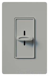Lutron Wall Dimmer, 120VAC at 60 Hz, 1000W, 1-Pole, Slide to Off - Gloss Gray