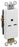 Leviton Single, Decorator Receptacle, 125V 15A, 2P3W, 5-15R, Commercial, Specification, Heavy Duty, Side - Self Grounding - White