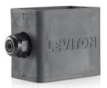 Leviton Electrical Box, Portable Outlet Box, Standard Depth, 1-Gang, Pendant Cable Entry - Black