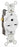 Leviton Single, Narrow Receptacle, 250V 15A, 2P3W, 6-15R, Commercial, Specification - Grounding - White