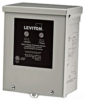 Leviton Surge Protection, 120/240V 1-Phase, NEMA 3R Enclosure w/ Ground Suppressor