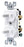 Leviton Combo Switch, Duplex, 20A 120/277V 1-Pole w/ Non-Grounding Toggle - White