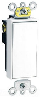 Leviton Rocker Switch, Standard 20A 120/277V, 4-Way - White