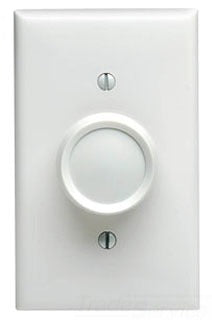 Leviton Wall Dimmer, 600W 220V at 50 Hz 1-Pole Rotary Dimmer - White