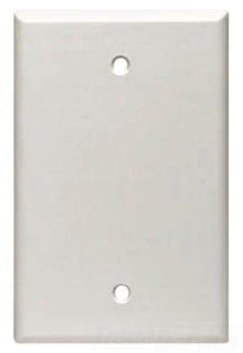 Leviton Standard Wall Plate, Blank, 1-Gang, Midway - White