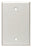 Leviton Standard Wall Plate, Blank, 1-Gang, Midway - White