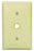 Leviton Standard Wall Plate, (1) 0.406 Inch Dia Hole Telephone/Cable Outlet, 1-Gang, Standard - Gray