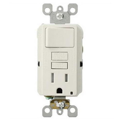 Leviton GFCI Outlet, 15A, 125V, SmartLock Pro, Tamper-Resistant, w/out Wall Plate - White